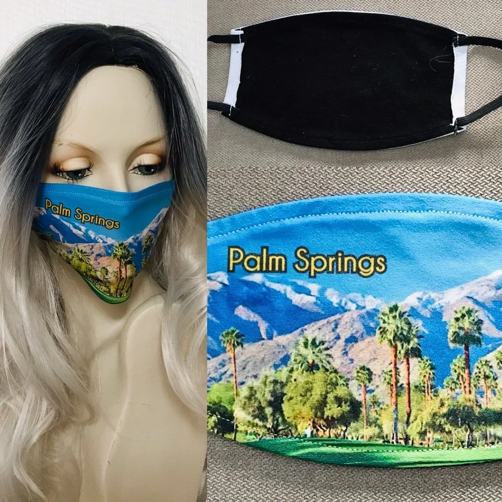 Beautiful New PALM SPRINGS Adult FACE MASK O/S
